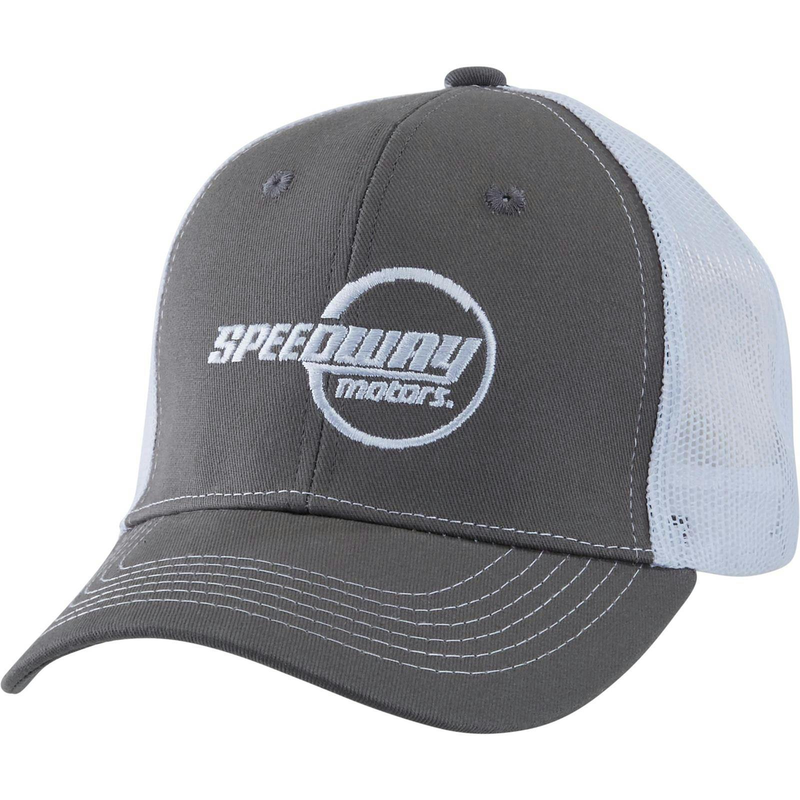 Speedway Motors Grey and White Trucker Hat