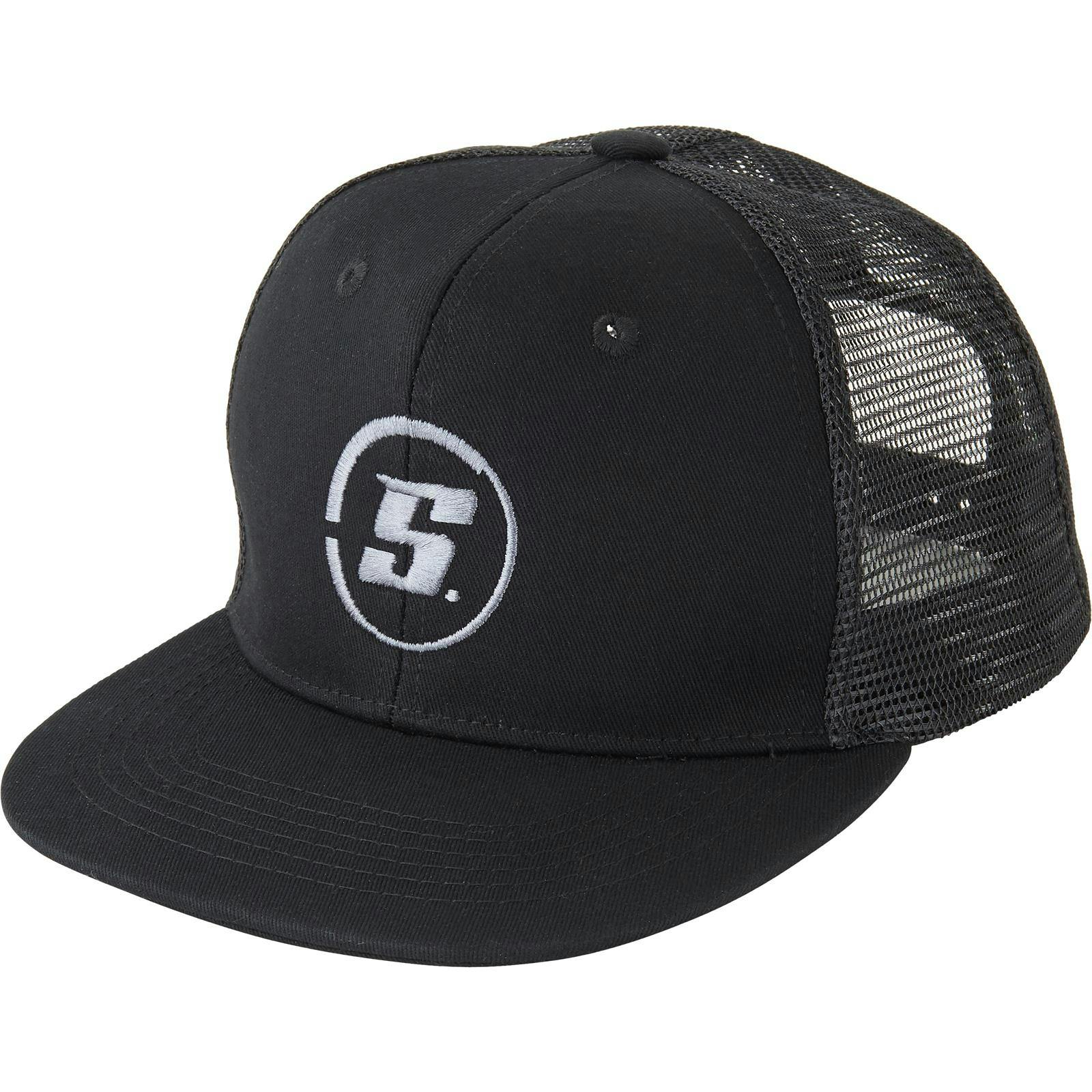 Speedway Motors Wheel Logo Black Flat Bill Hat