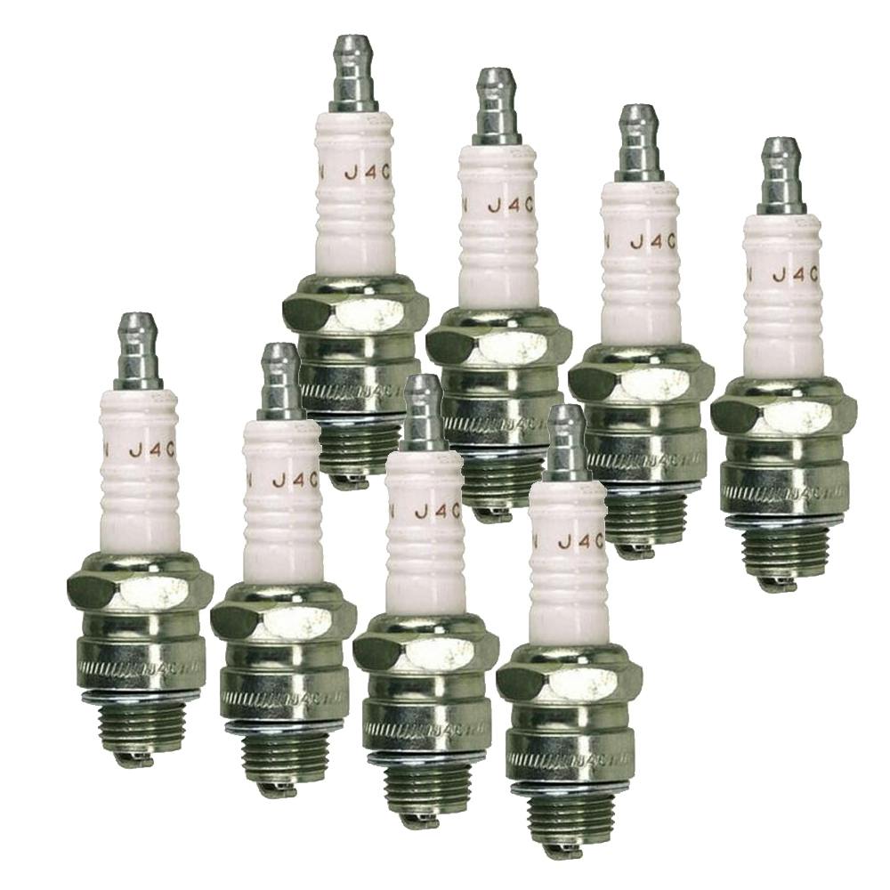 Champion 841 J8C Racing Spark Plugs, Gas, 3/8 Reach, Hot, Set/8