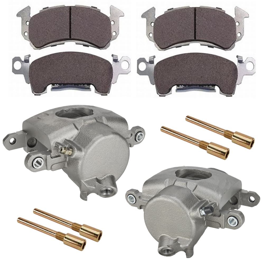 IMCA 69-77 GM Loaded Brake Caliper Kit w/Hawk Black Brake Pads