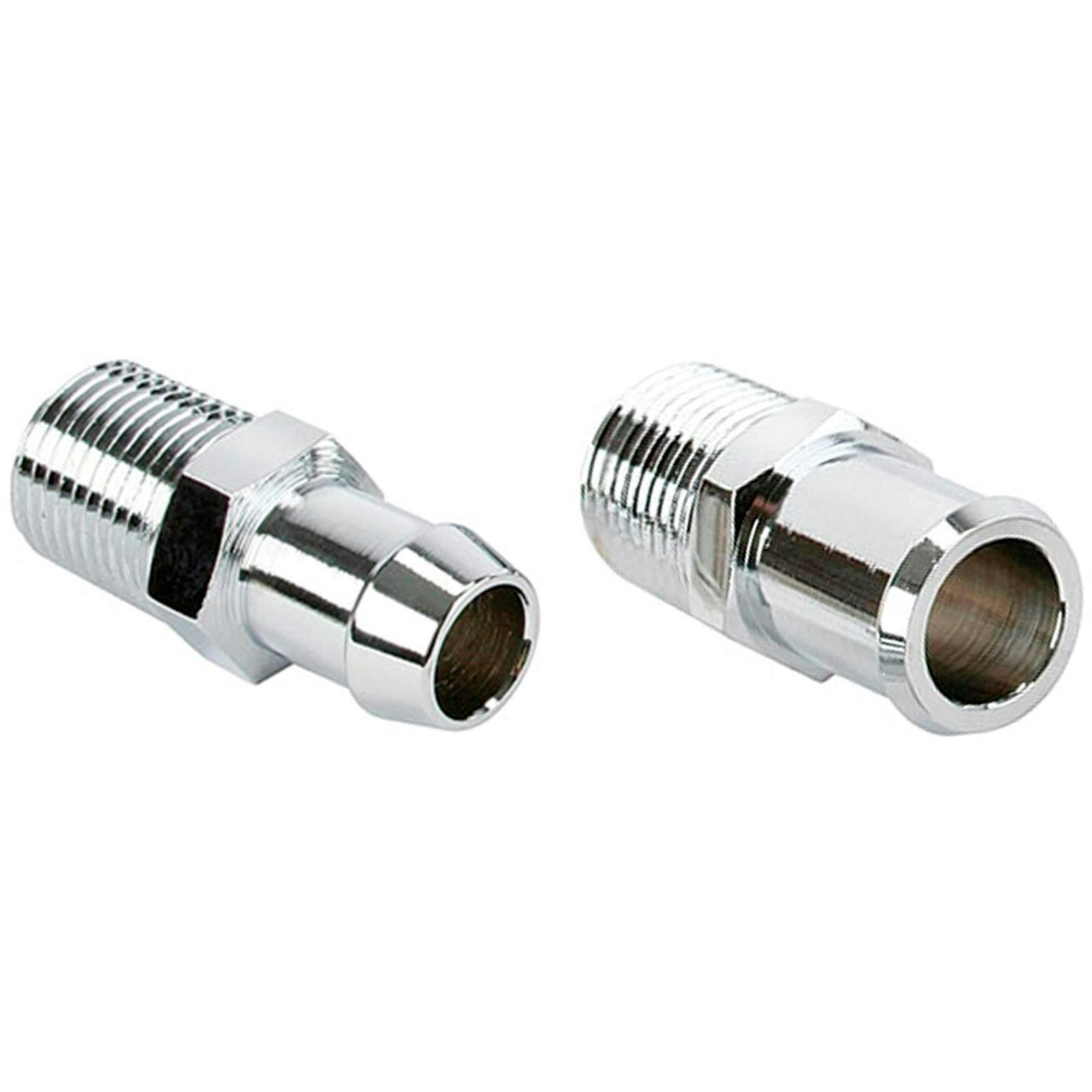 Repl. Chrome Short Heater Hose Fitting Kit, 3/4 and 5/8 Inch Hose