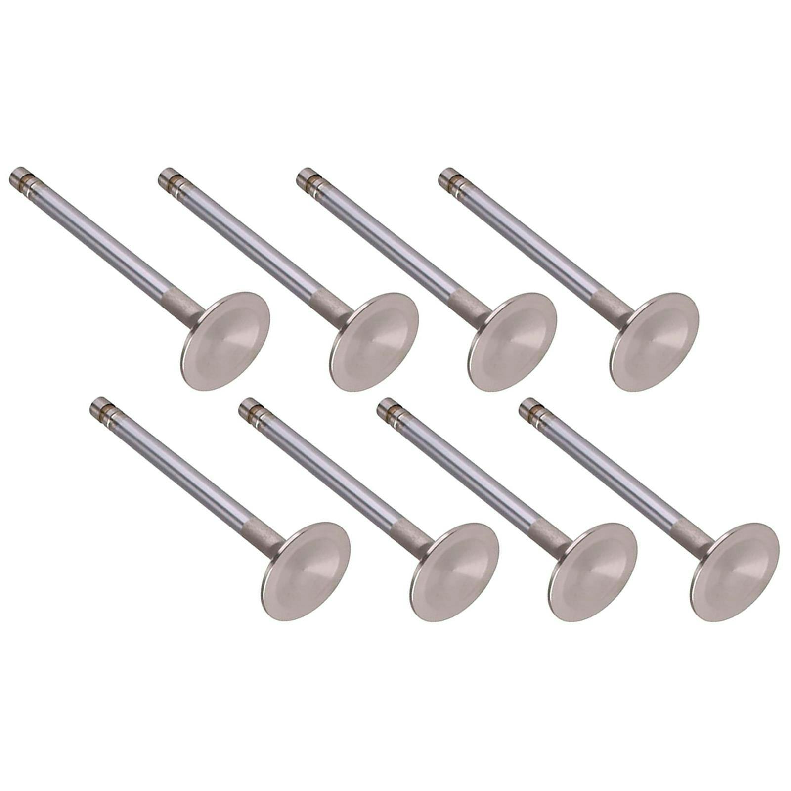Super Duty Steel Exhaust Valves, 1.60 Inch, Std. Length, Set of 8
