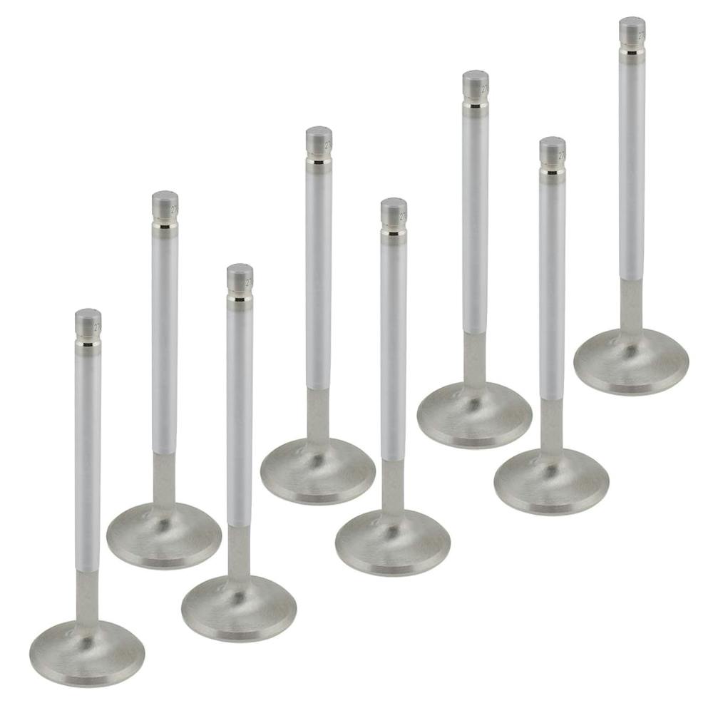 Super Duty Steel Exhaust Valves, 1.60 Inch, .100 Longer, Set of 8
