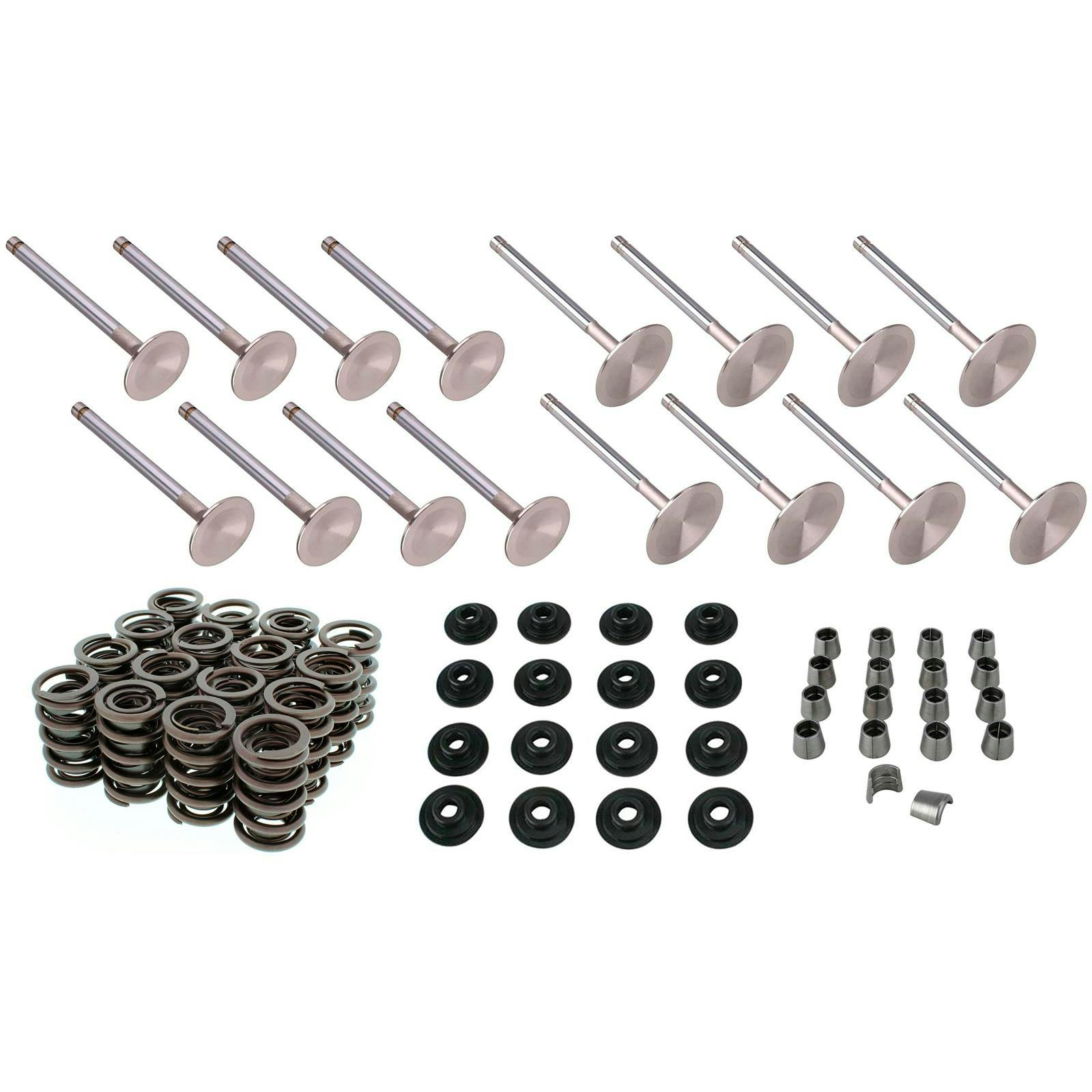 SD-SS Cylinder Head Valve Kit, 2.02/1.60-Prem Locks-1.55 Springs