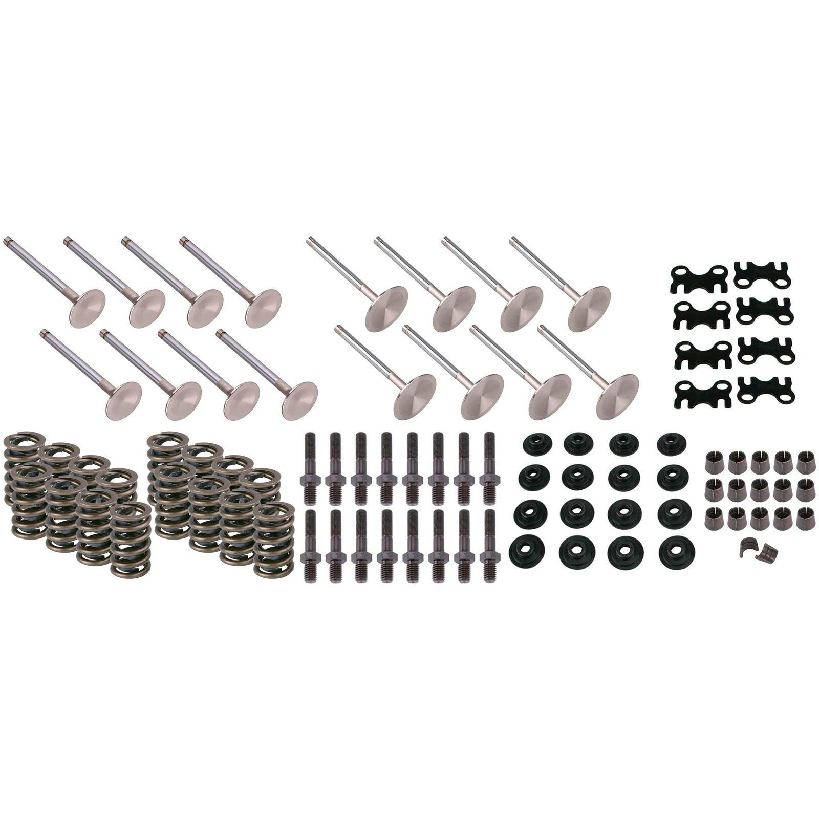 SD-SS Cylinder Head Valve Kit, 2.055/1.60-OEM Locks-1.465-Guides