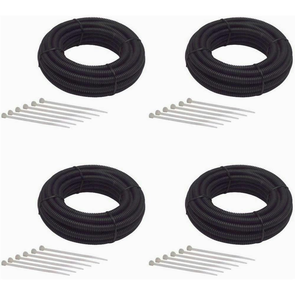 Wire Harness Conduit Kit, 1/4-3/8-1/2-3/4 OD, 20-12-8-6 Ft Length