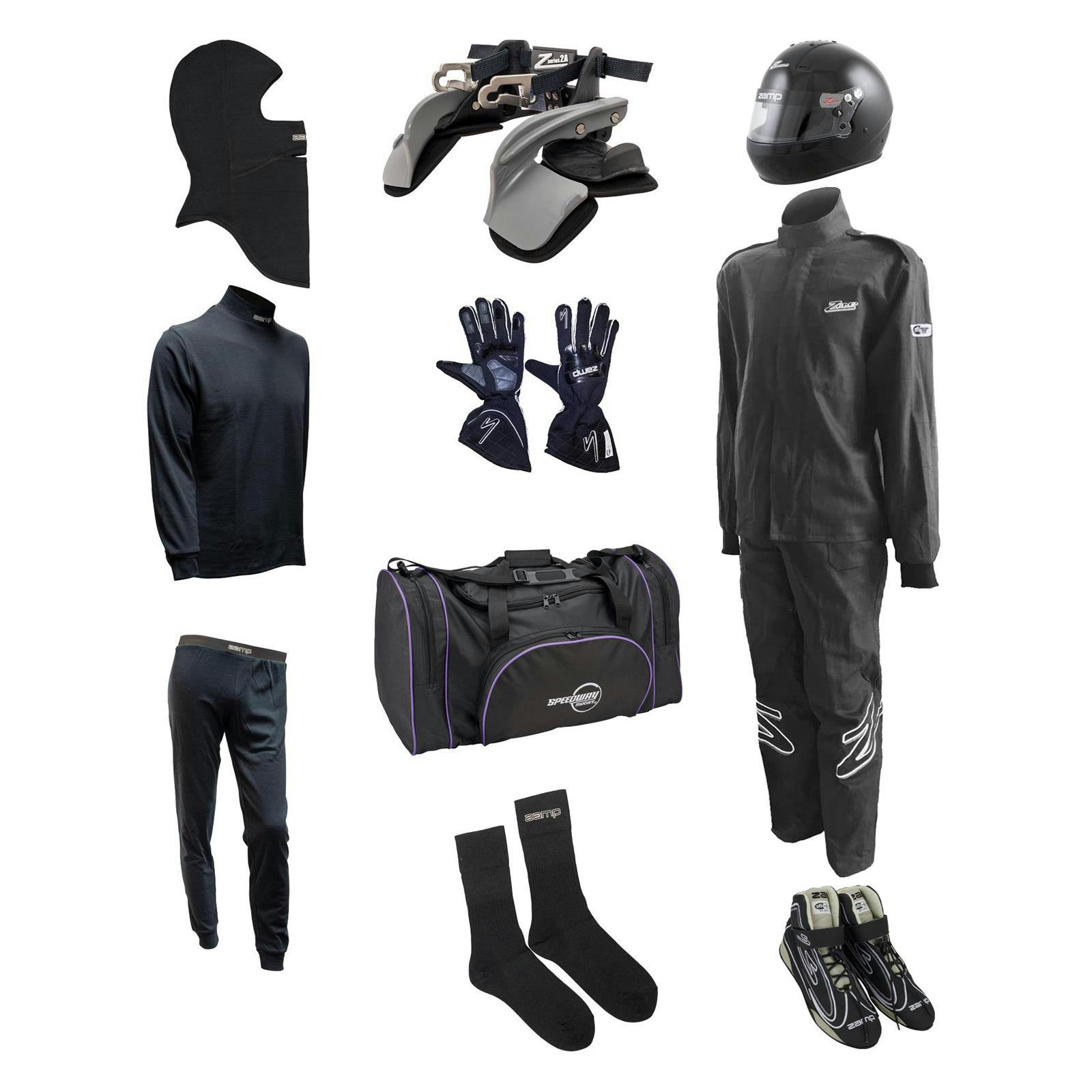 Zamp Mega Racer Safety Kit, ZR-10 Single-Layer 2-Piece Suit Combo