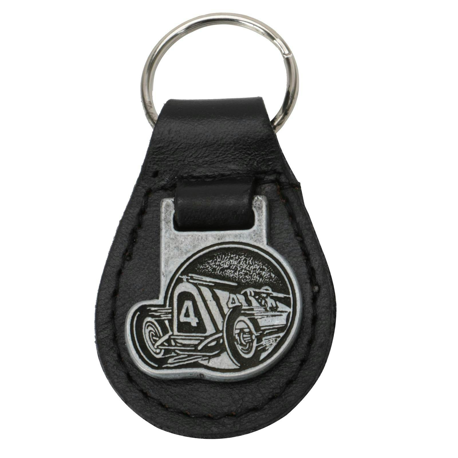 Museum Split Ring Leather Key Fob