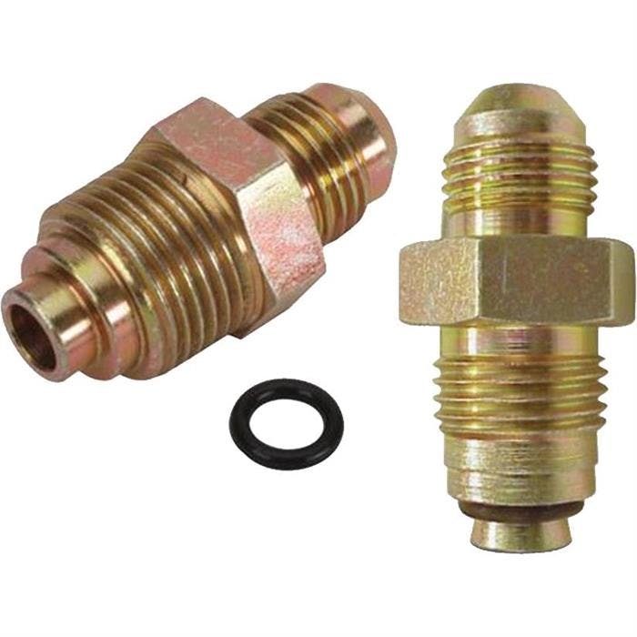 AFCO 1980-Up GM Power Steering Box Adapter Fittings, IFM to -6 AN