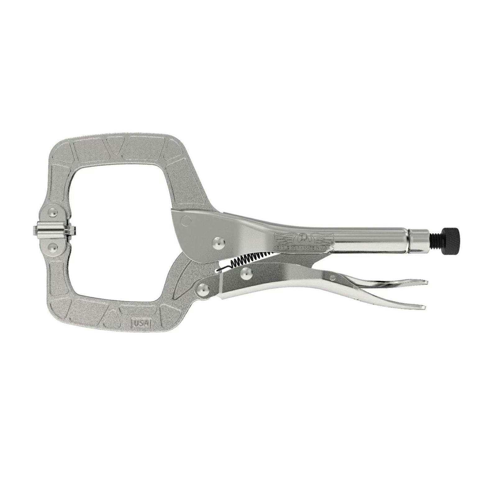 Eagle Grip LP11SP Locking C-Clamp With Swivel Pads, 11 Inch