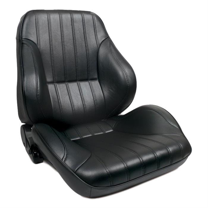 Procar 1050 Series Lowback Black Vinyl Bucket Seat Set, LH/RH