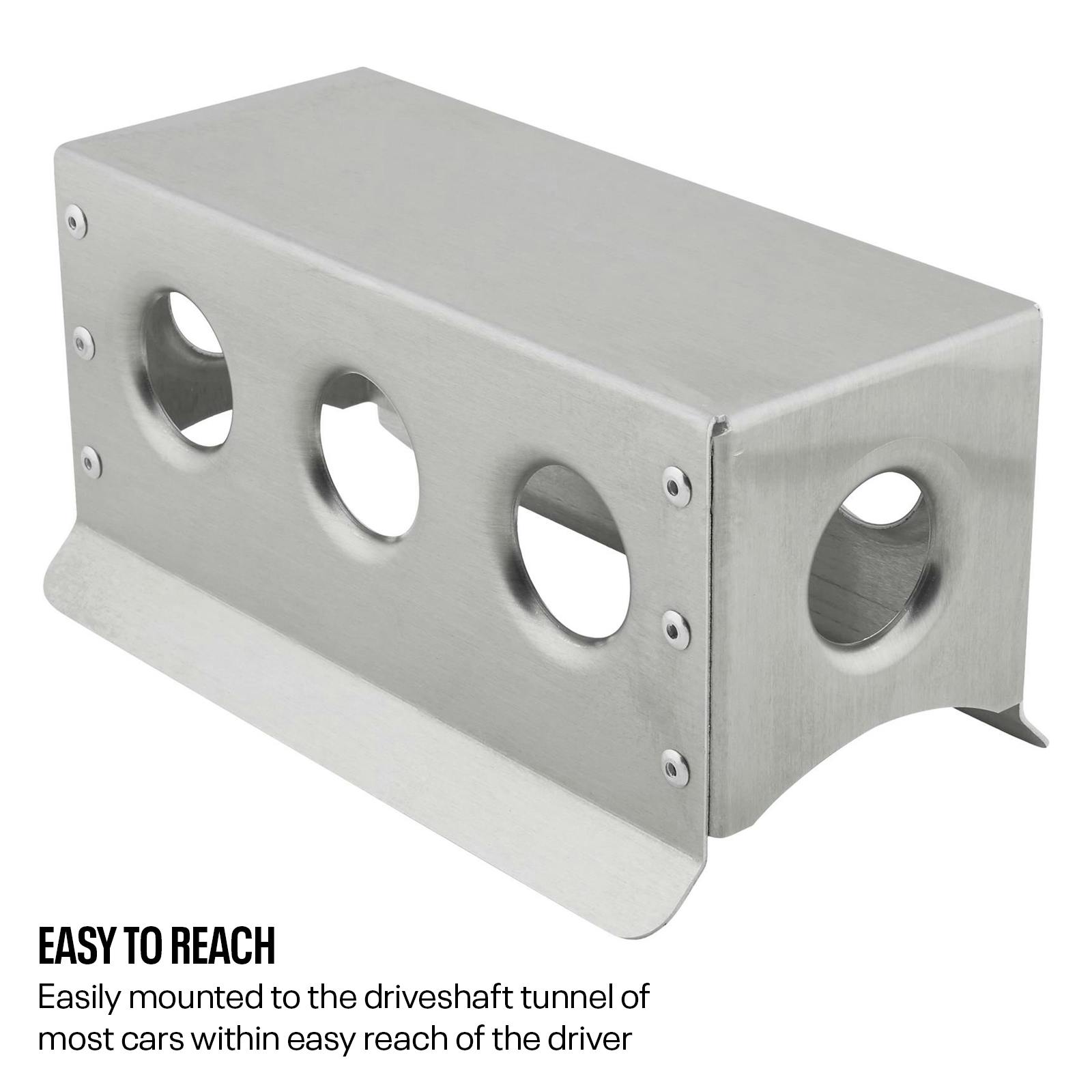 Fabricated Aluminum Race Car Center Console, Switch Panel Mount