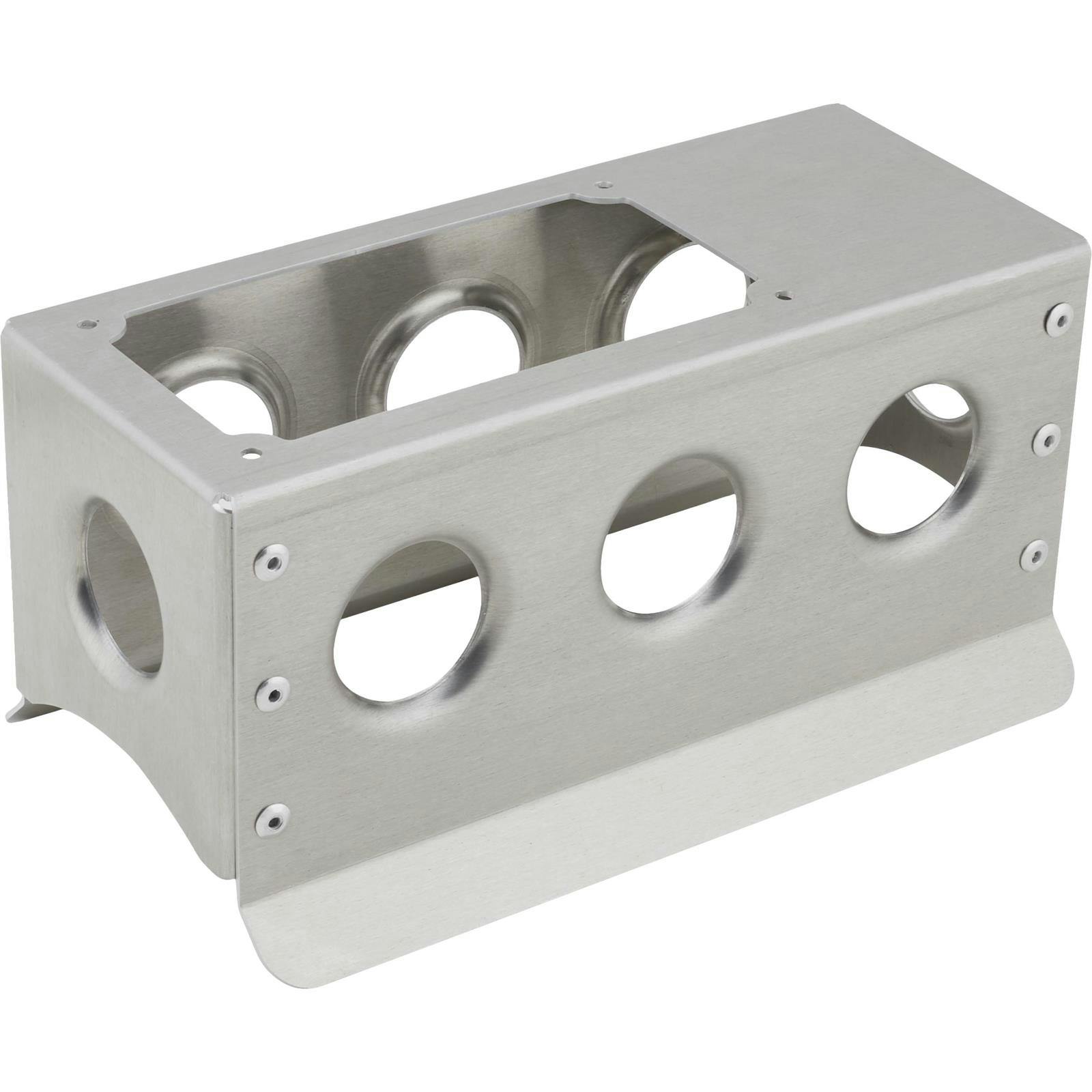 Fabricated Aluminum Race Car Center Console with Panel Cut-Out