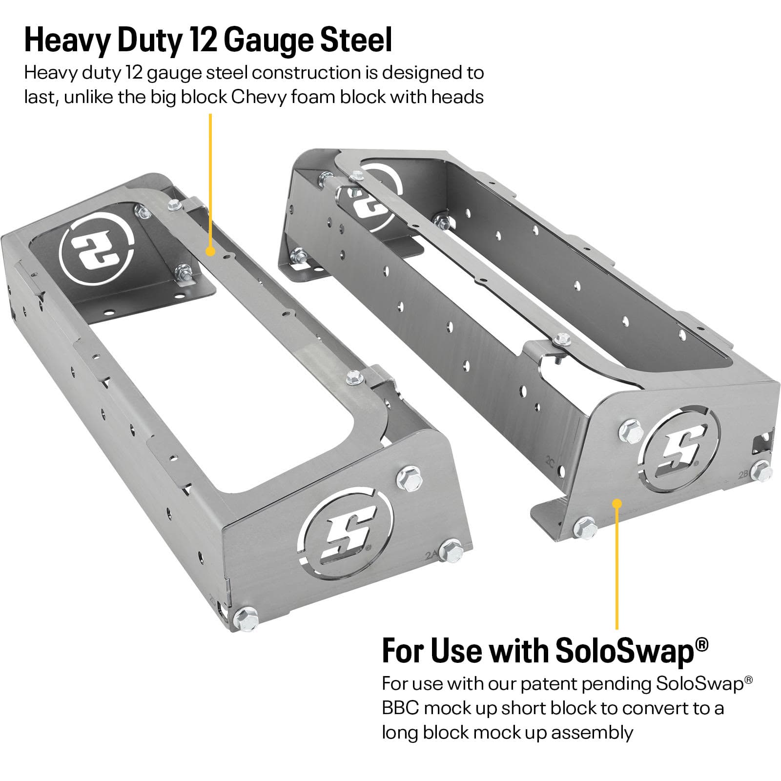 SoloSwap® Big Block Chevy Mock-Up Engine Swap Cylinder Heads