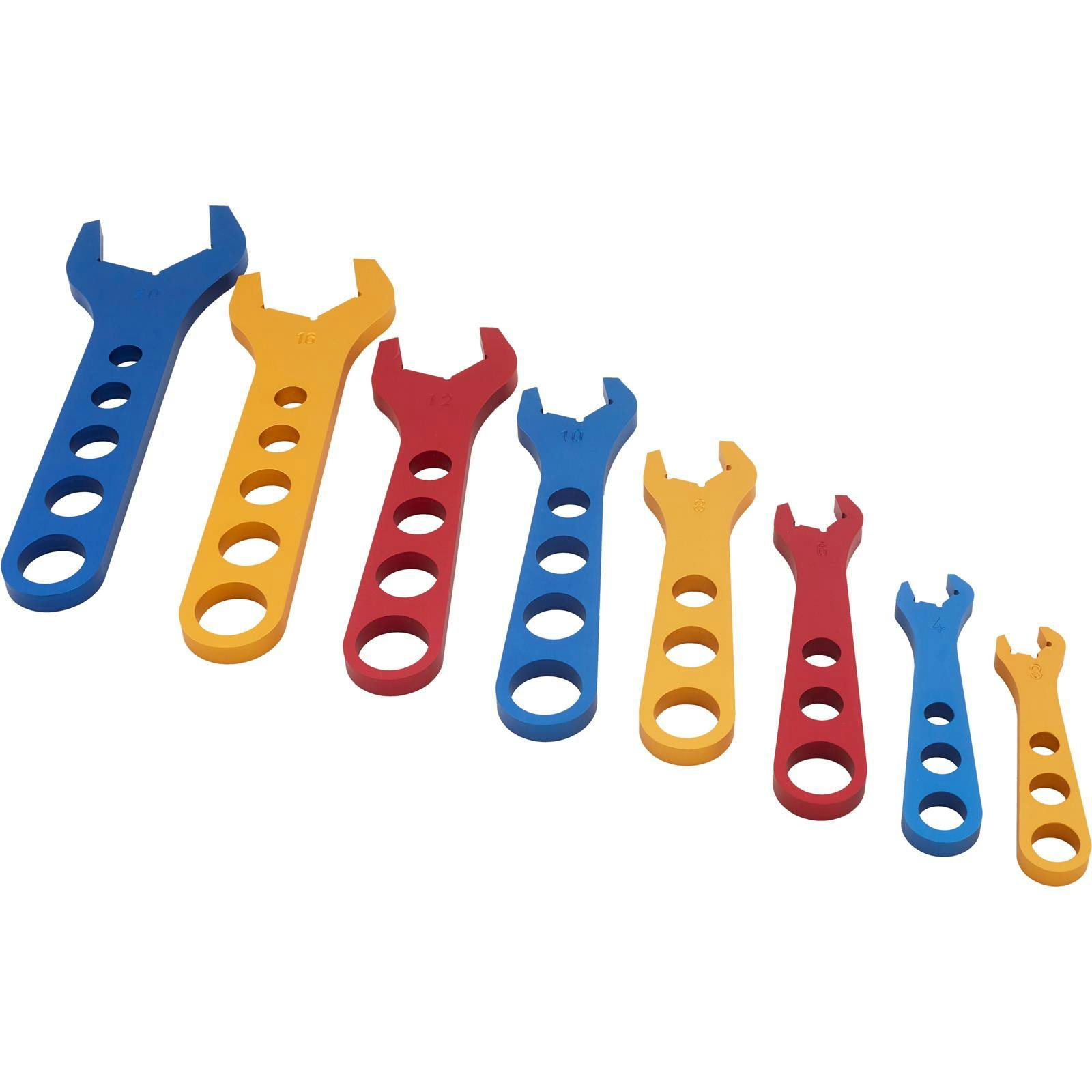 Speedway Aluminum AN Fitting Wrench Set, 8-Piece