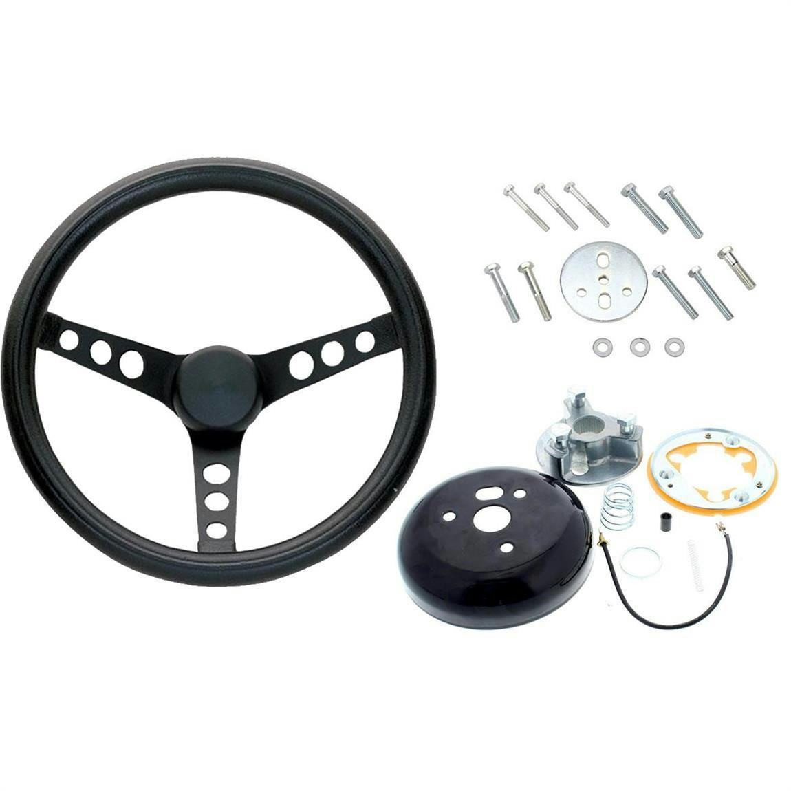 Grant 338 Classic Steering Wheel, 13.5 In w/Foam Grip,Install Kit