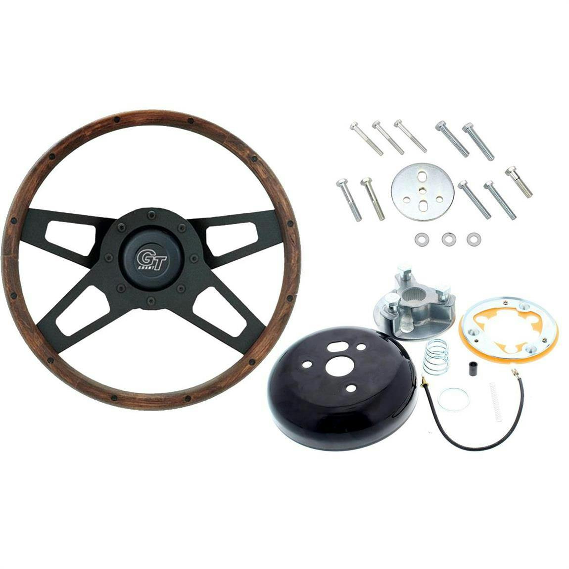Grant 404 Challenger Steering Wheel, 13-1/2 Inch w/Install Kit