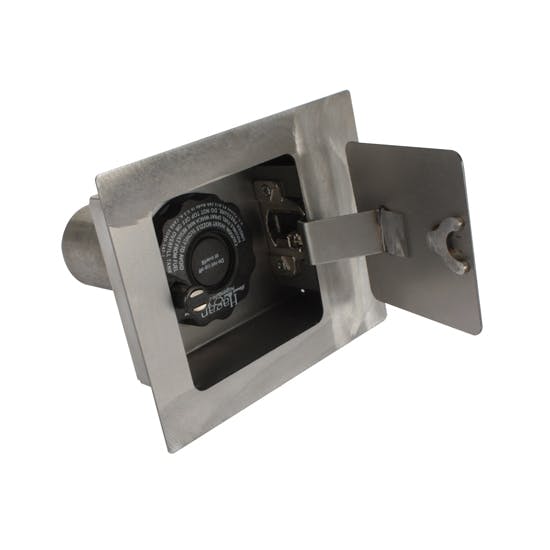 Hagan Street Rods 90SF 90 Degree Flat Series Square Fuel Door