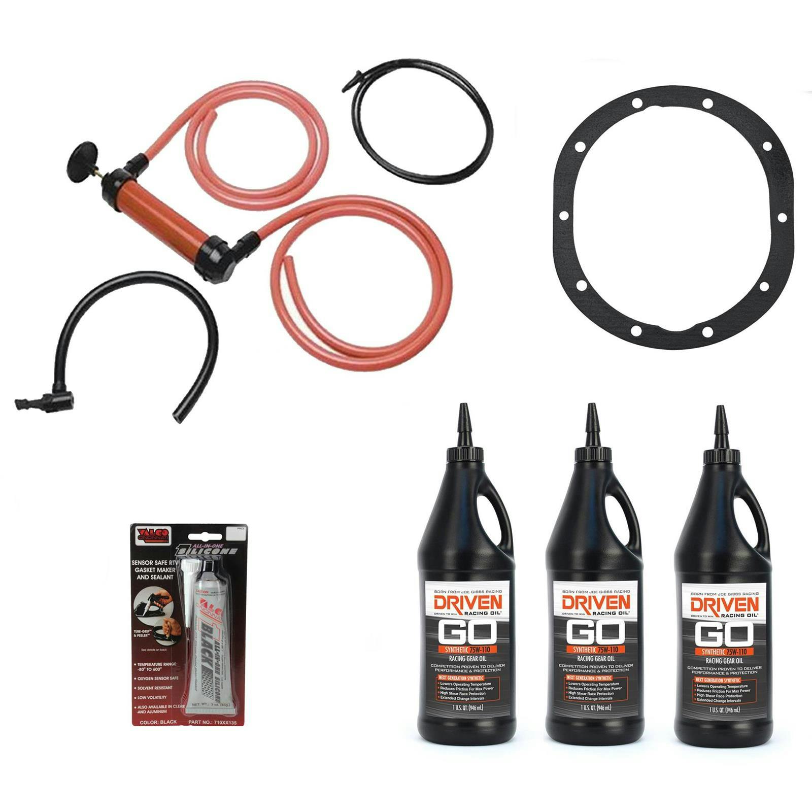 Driven Racing Oil 00630 75W110 Gear Oil Change Kit, Ford 9 Inch