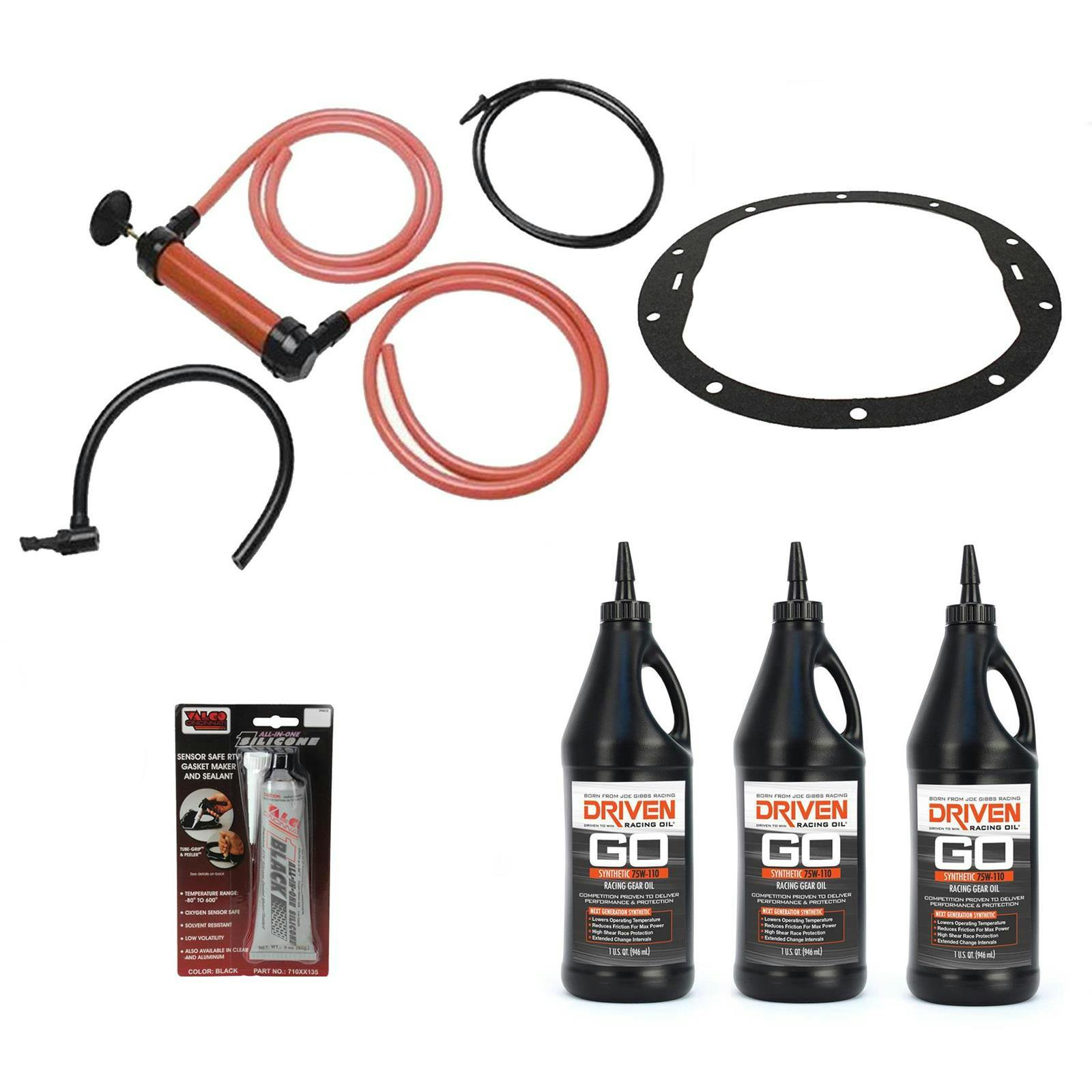 Driven 00630 75W110 Gear Oil Change Kit, 8.2/8.5 Inch 10-Bolt GM