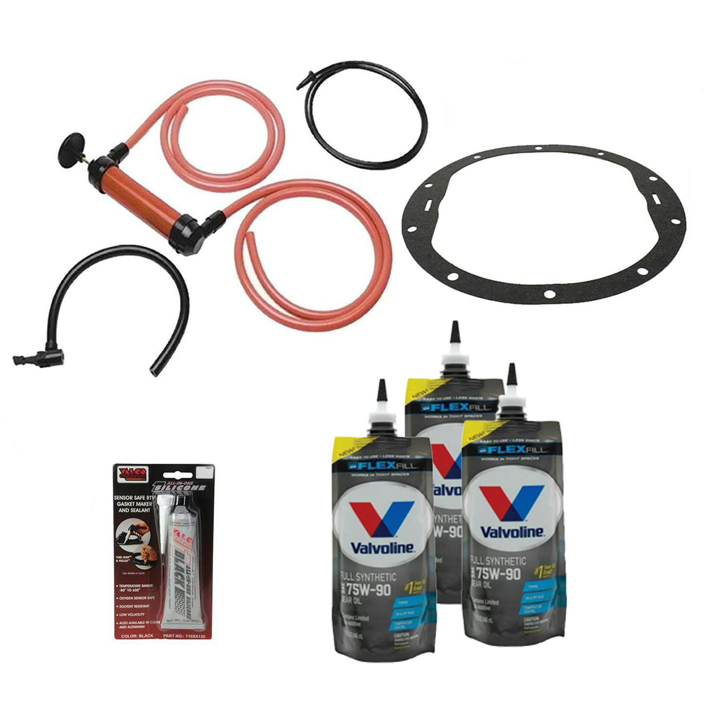 Valvoline VV975 75W90 Synpower Gear Oil Change Kit, 8.2/8.5 Inch