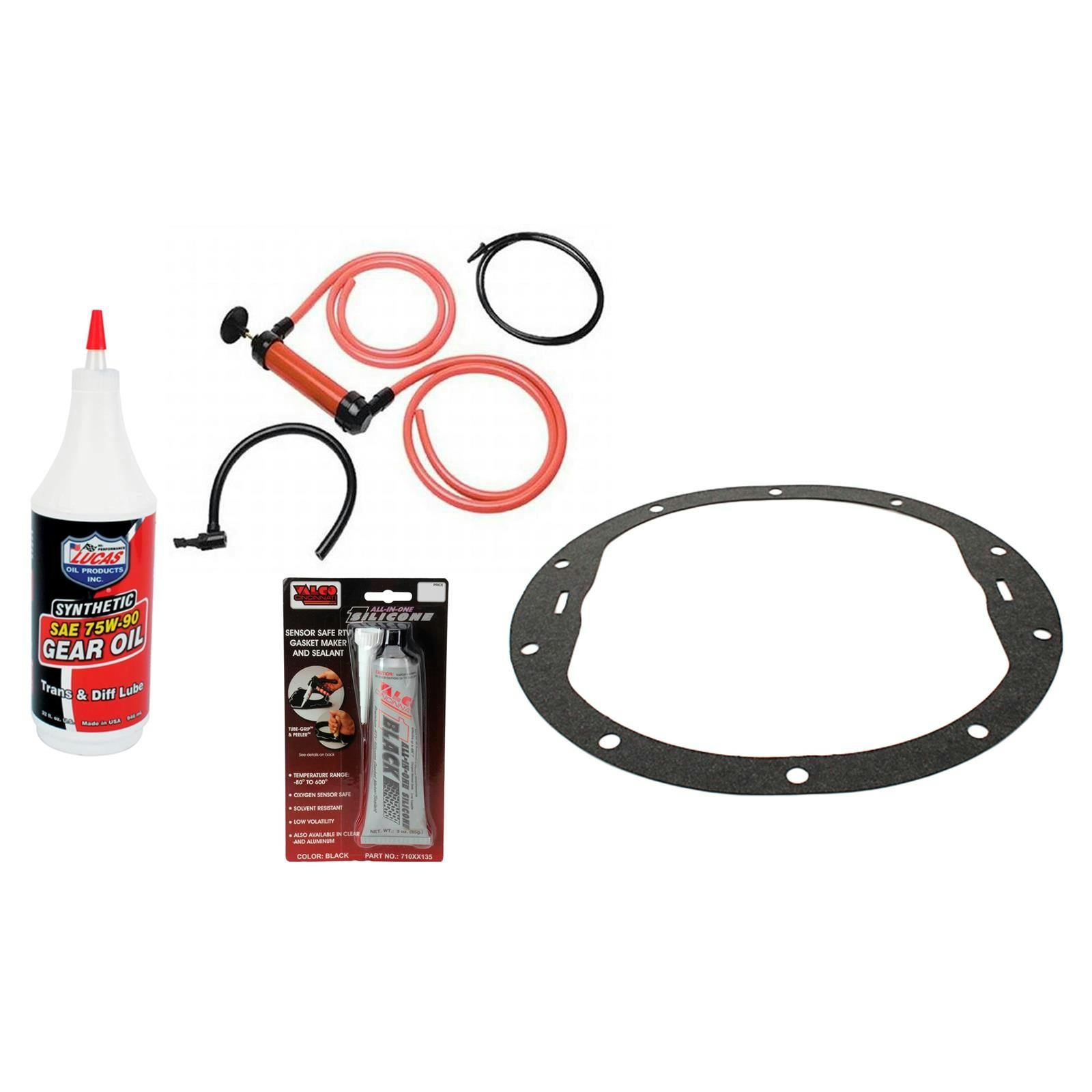 Lucas Oil 10047 SAE 75W90 Gear Oil Change Kit, 8.2/8.5 Inch GM