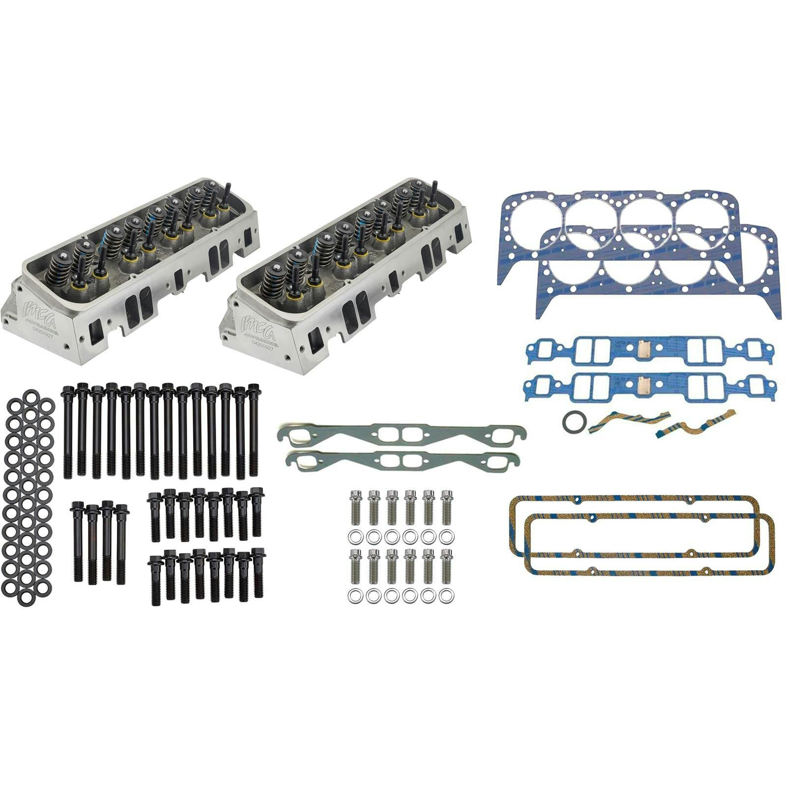Dart IMCA Hobby Stock Premium SBC Cylinder Heads/Gaskets/Bolt Kit