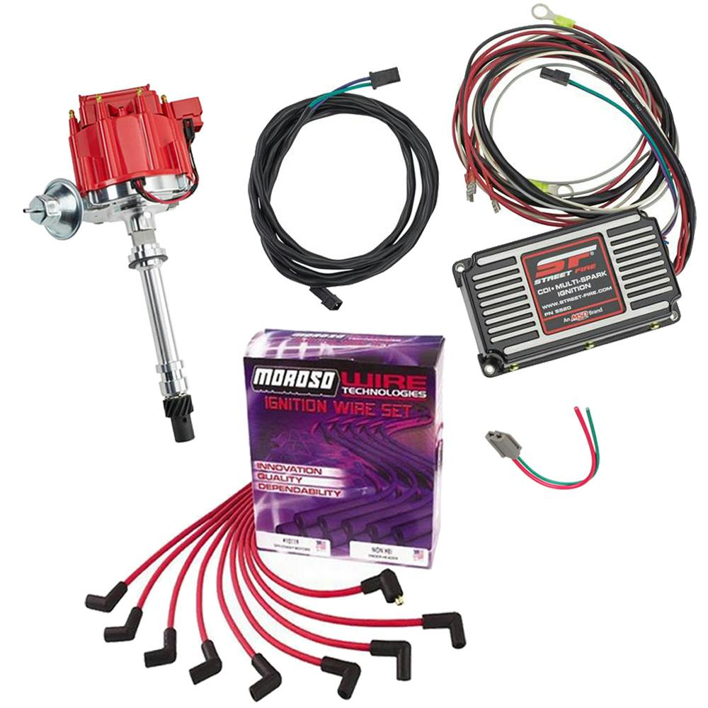 HEI Distributor & MSD 5520 Street Fire Box Kit, SBC, BBC, 350