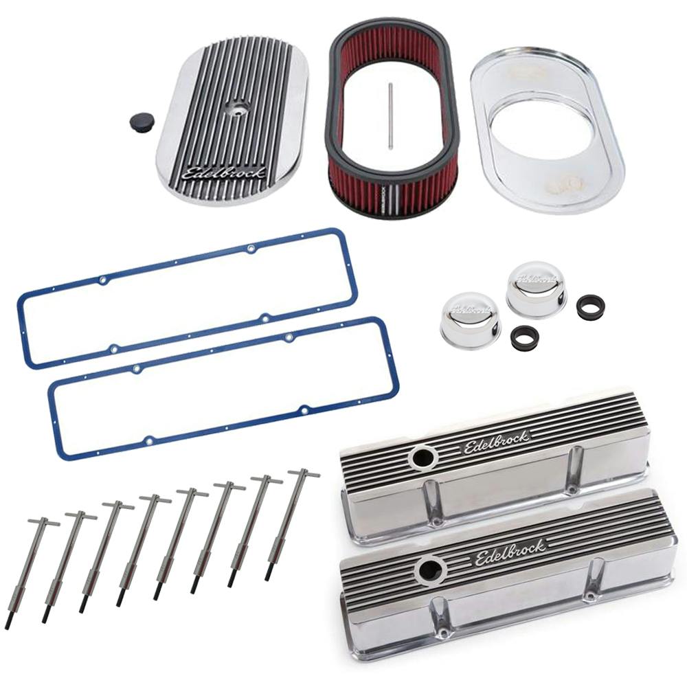 Edelbrock Elite Small Block Chevy Dress-Up Kit, 4263/4273/4405
