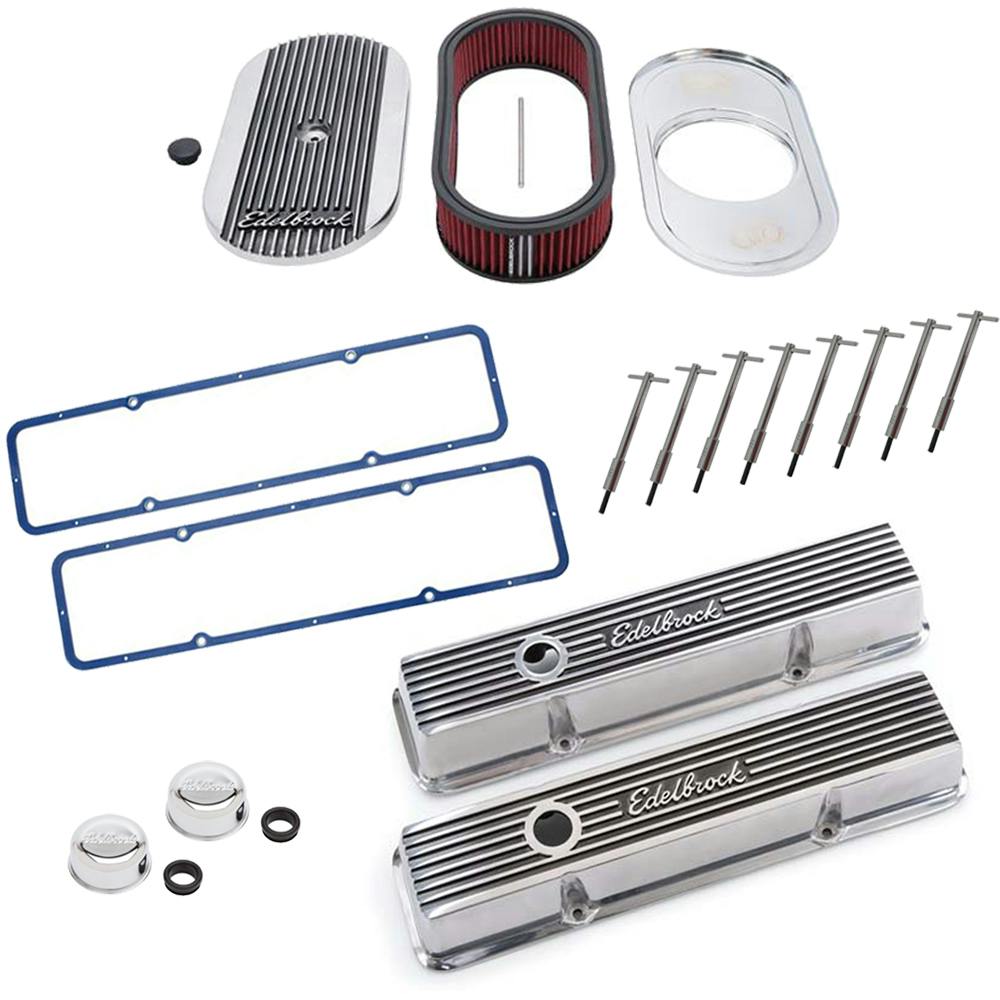 Edelbrock Elite Small Block Chevy Dress-Up Kit, 4262/4273/4405