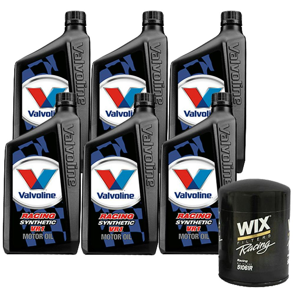 Valvoline 679082 VR1 Syn 20W50/WIX 51061R SB-Chevy Oil Change Kit