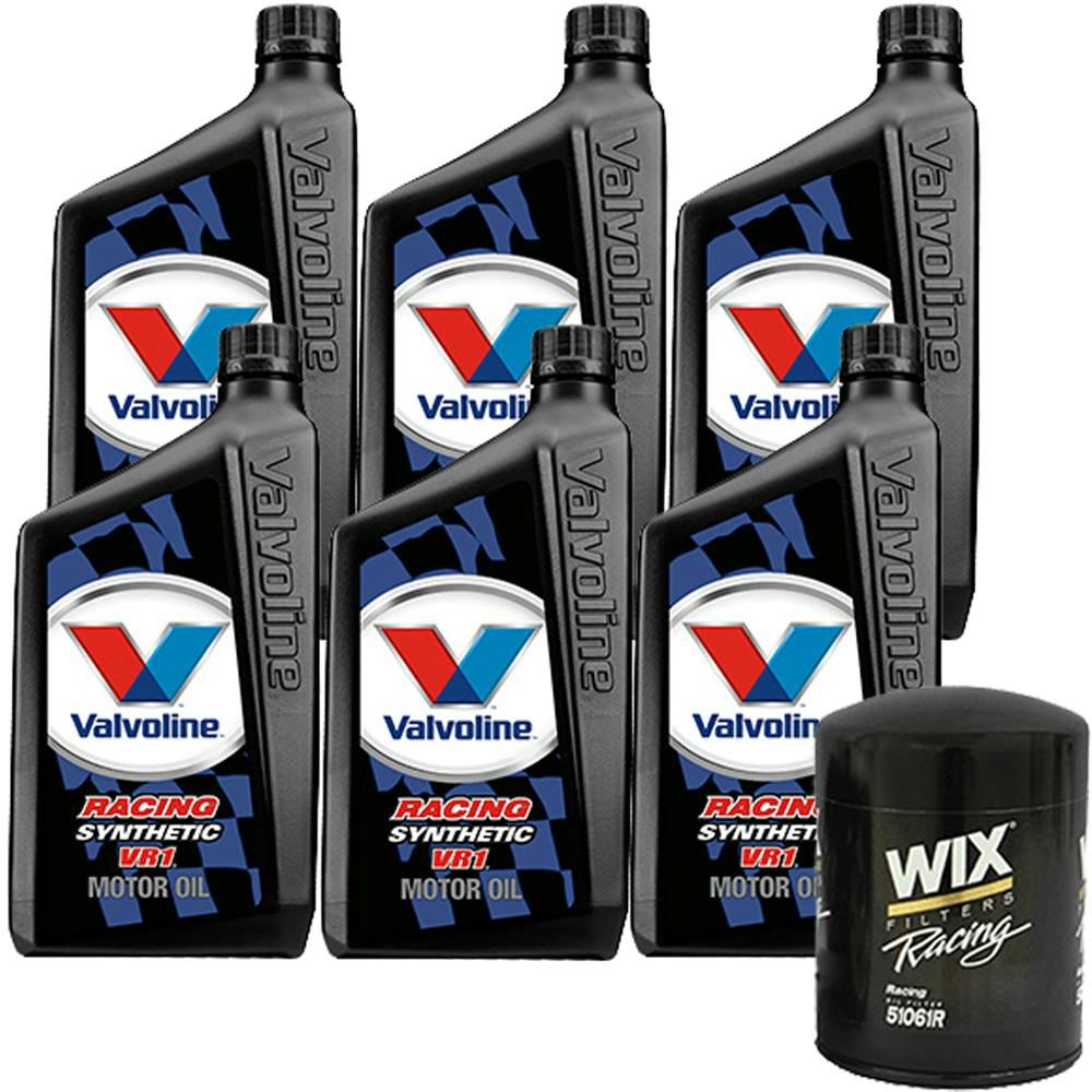 Valvoline 679083 VR1 Syn 10W30/WIX 51061R SB-Chevy Oil Change Kit