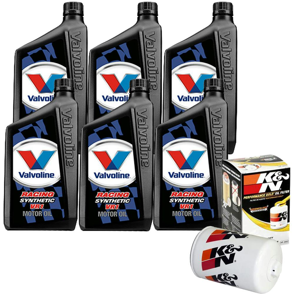 Valvoline 679082 VR1 Synthetic 20W50/K&N HP-3002 Oil Change Kit