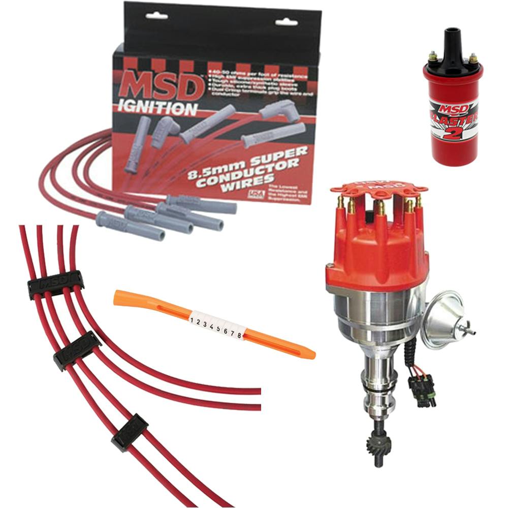 MSD 8352 Ford 289-302 Ready-To-Run Dist. Ignition Kit,31189 Wires