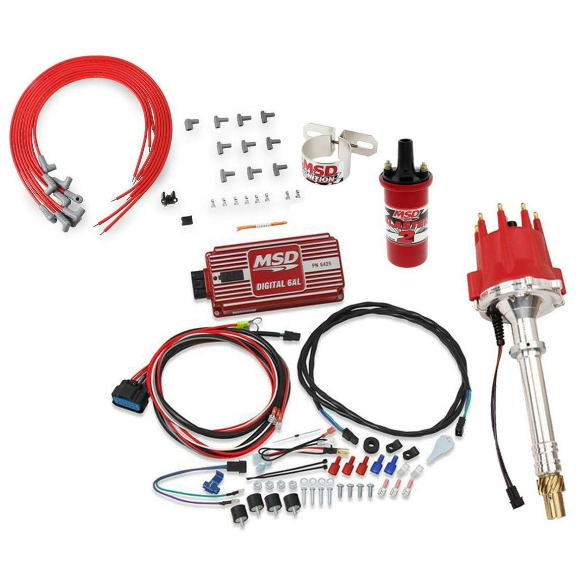 MSD 85501 Chevy Pro-Billet Distributor Ignition Kit, 6425/31229