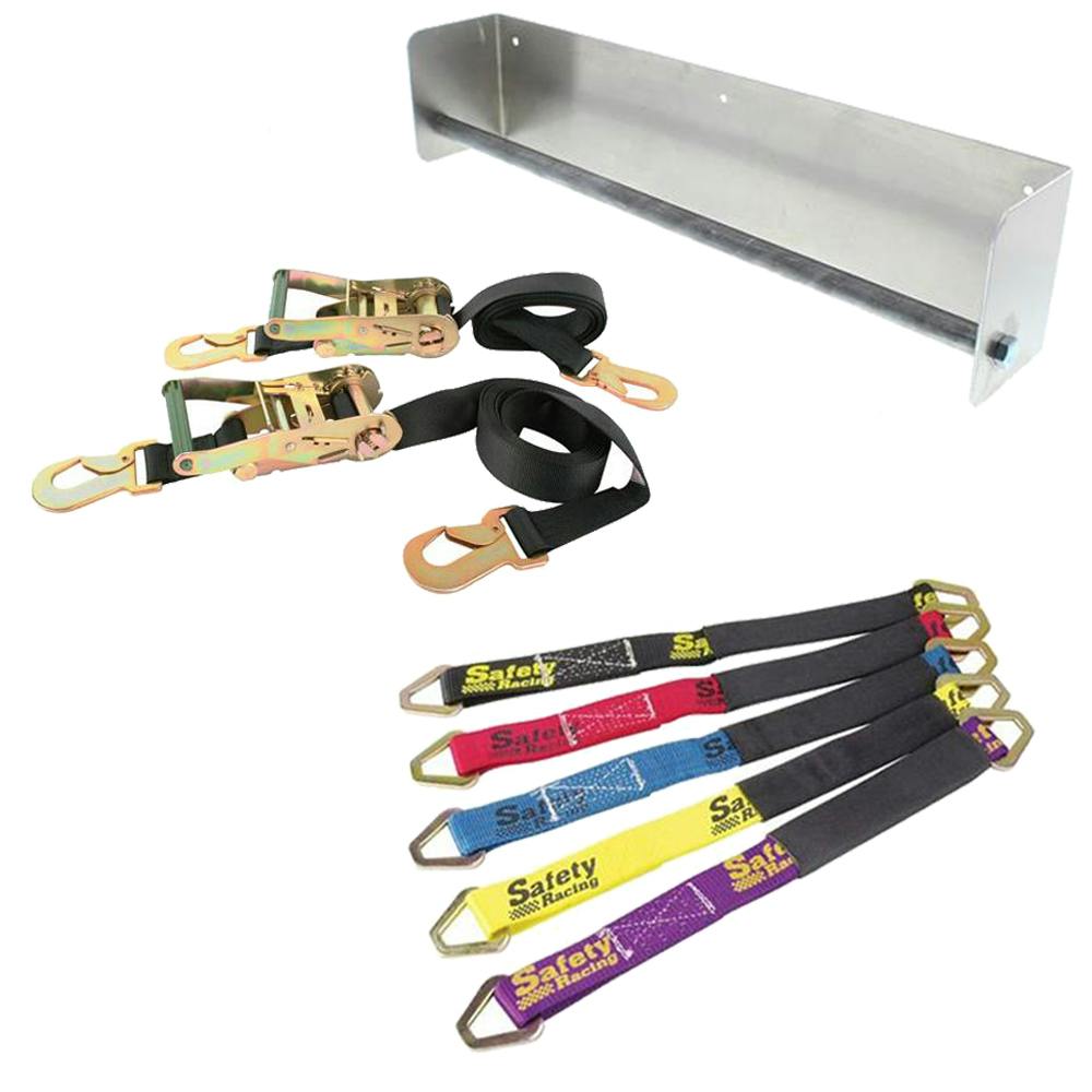 Simpson 35007BK Black Ratchet Tie-Down/Axle Strap Kit, 2 Pair