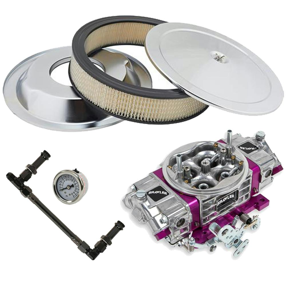 Brawler BR-67201 850 CFM Race Carb Fuel Delivery Kit/Air Cleaner