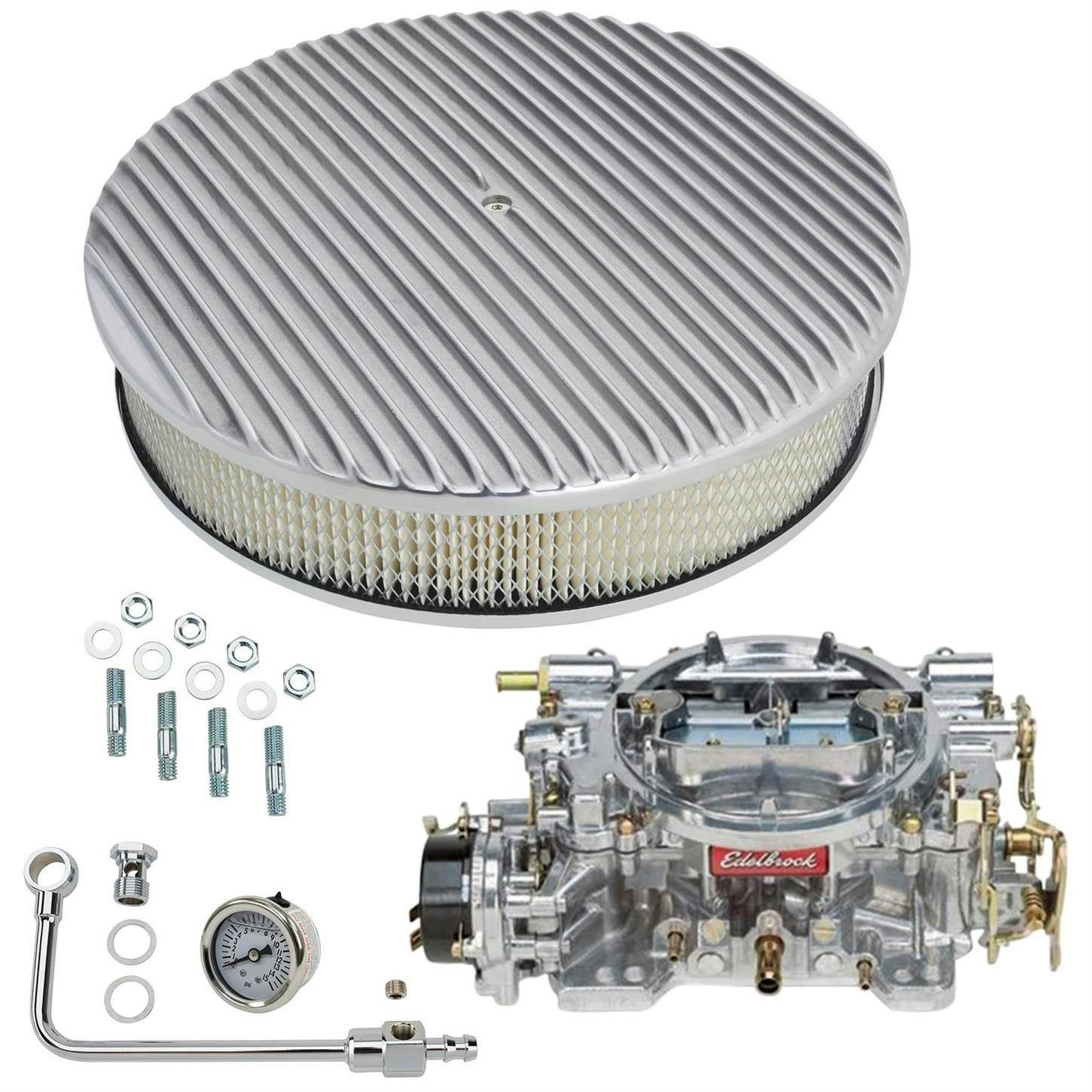 Edelbrock 1411 Performer 750 CFM Elect. Carb/Air/Fuel Kit,POL FIN