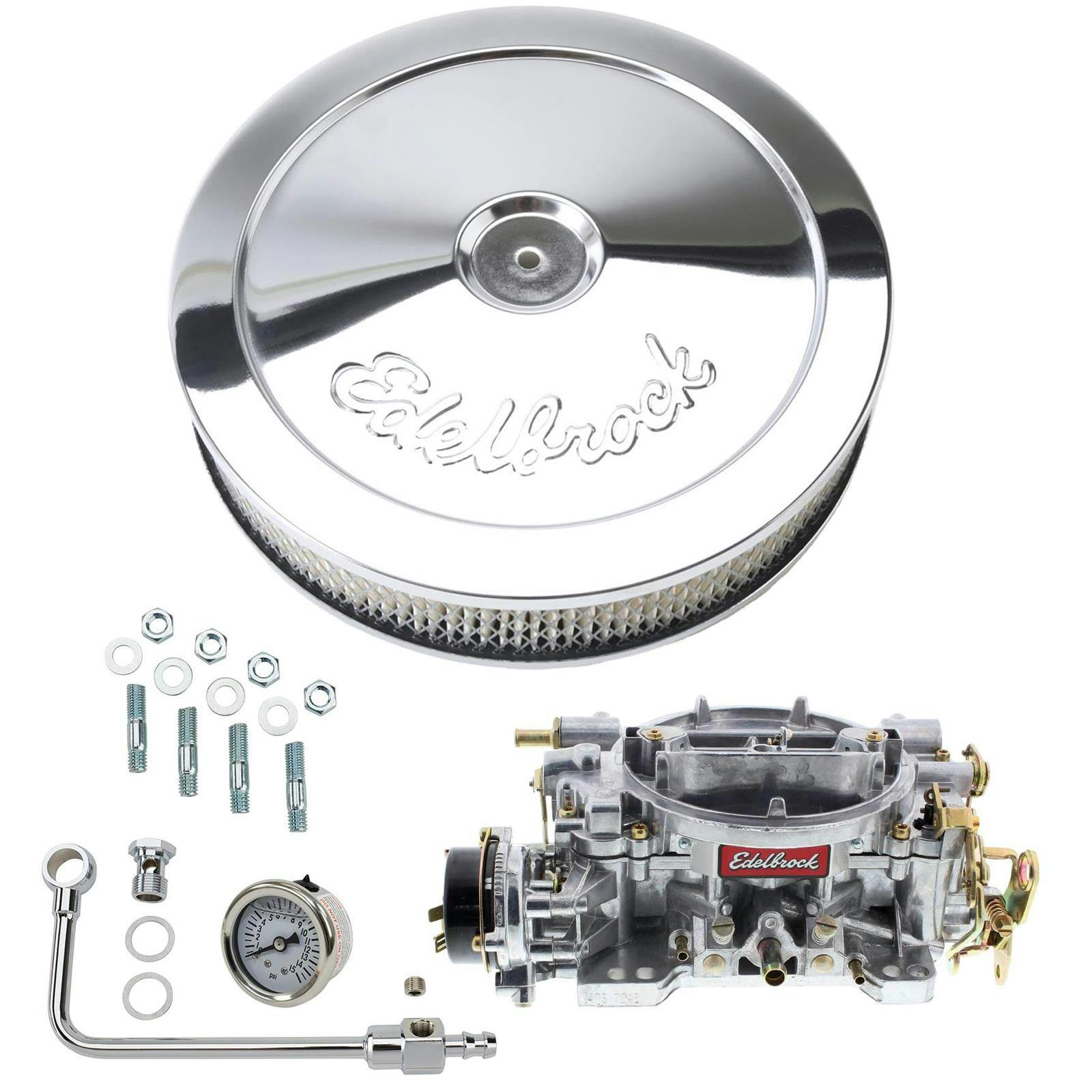 Edelbrock 1403 Performer 500 CFM Elect. Carb/Air/Fuel Kit,Pro-Flo