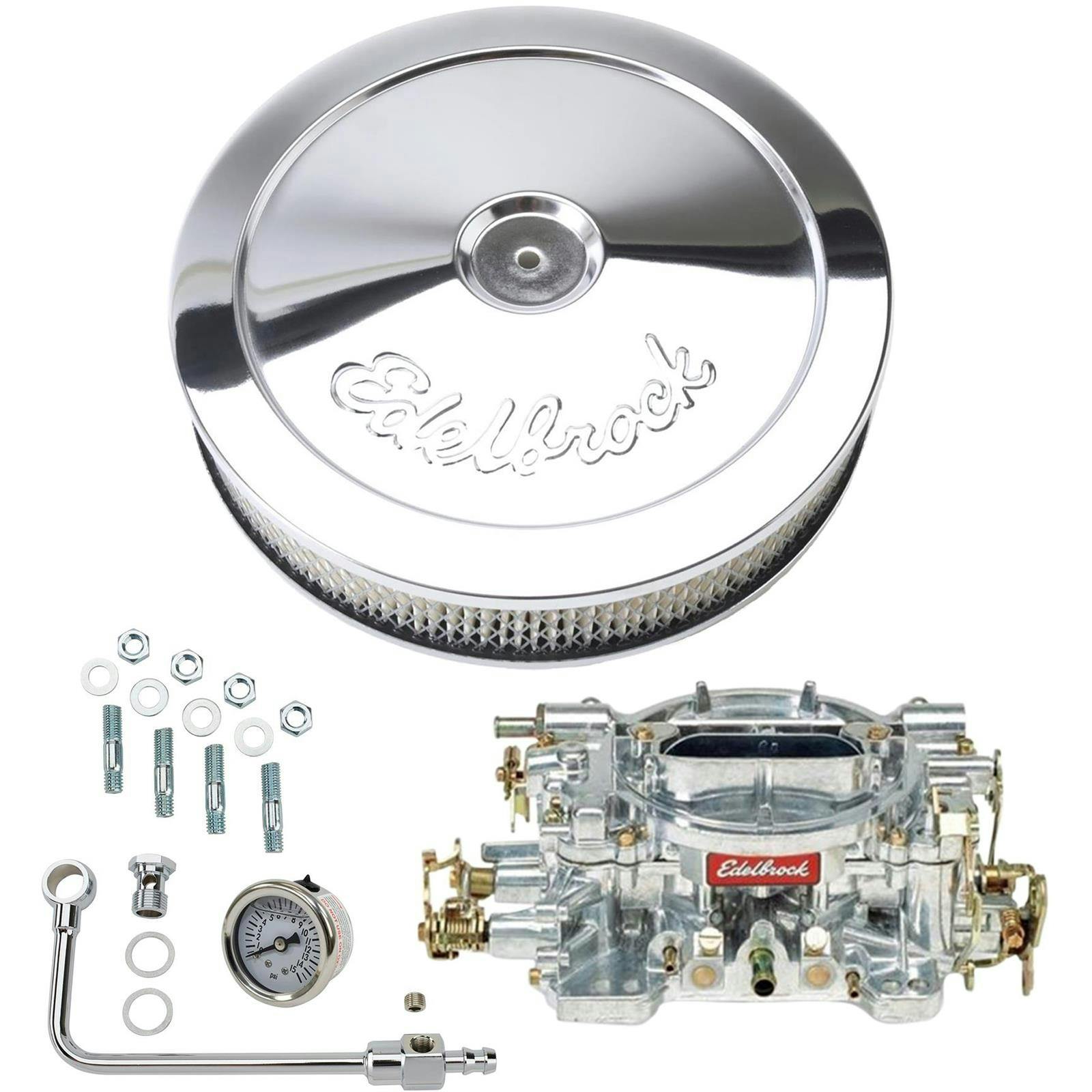 Edelbrock 1404 Performer 500 CFM Manual Carb/Air/Fuel Kit,Pro-Flo