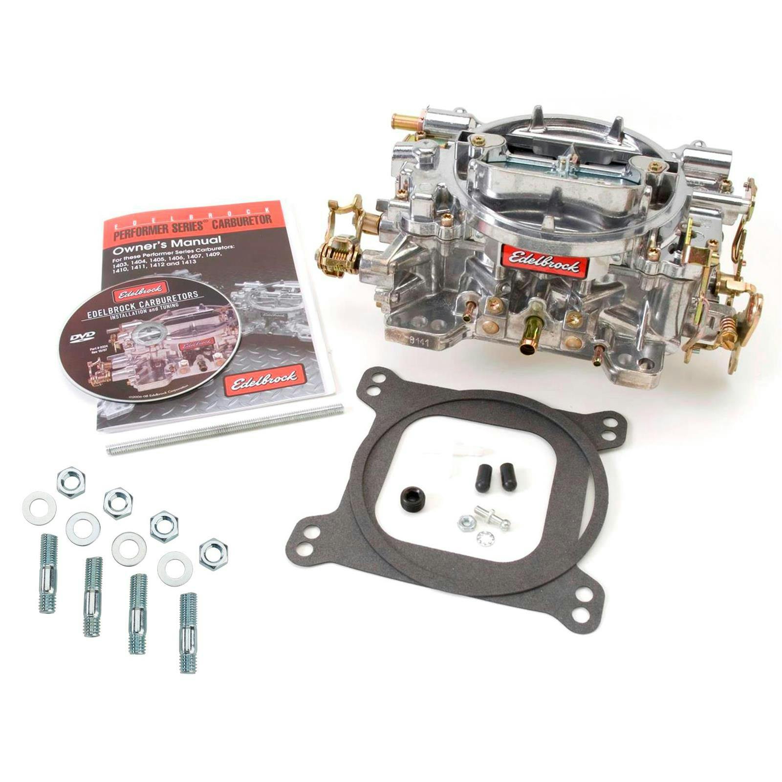 Edelbrock 1407 Performer 750 CFM Manual Choke Carburetor/Stud Kit