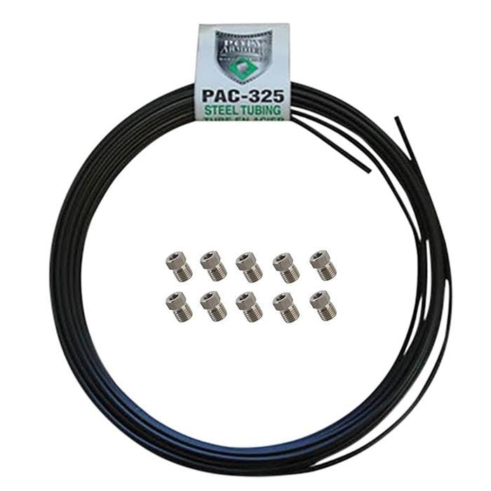 3/16 PVF Coated Steel Brake Line Kit, 3/8-24 Fittings, 25Ft.