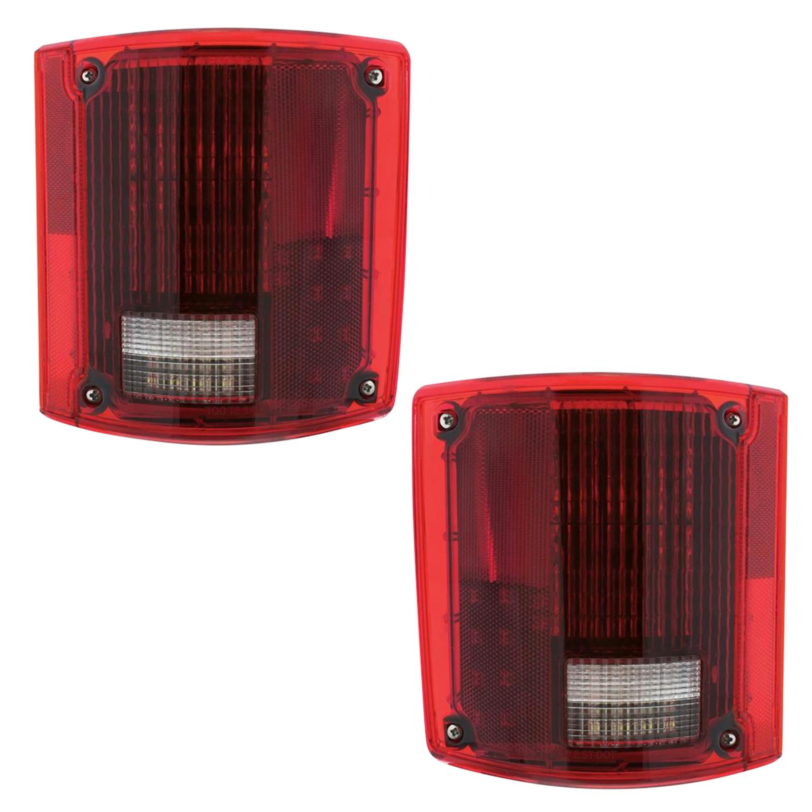 United Pacific 1973-1987 GM Pickup LED Tail Light Lens Set, L/R