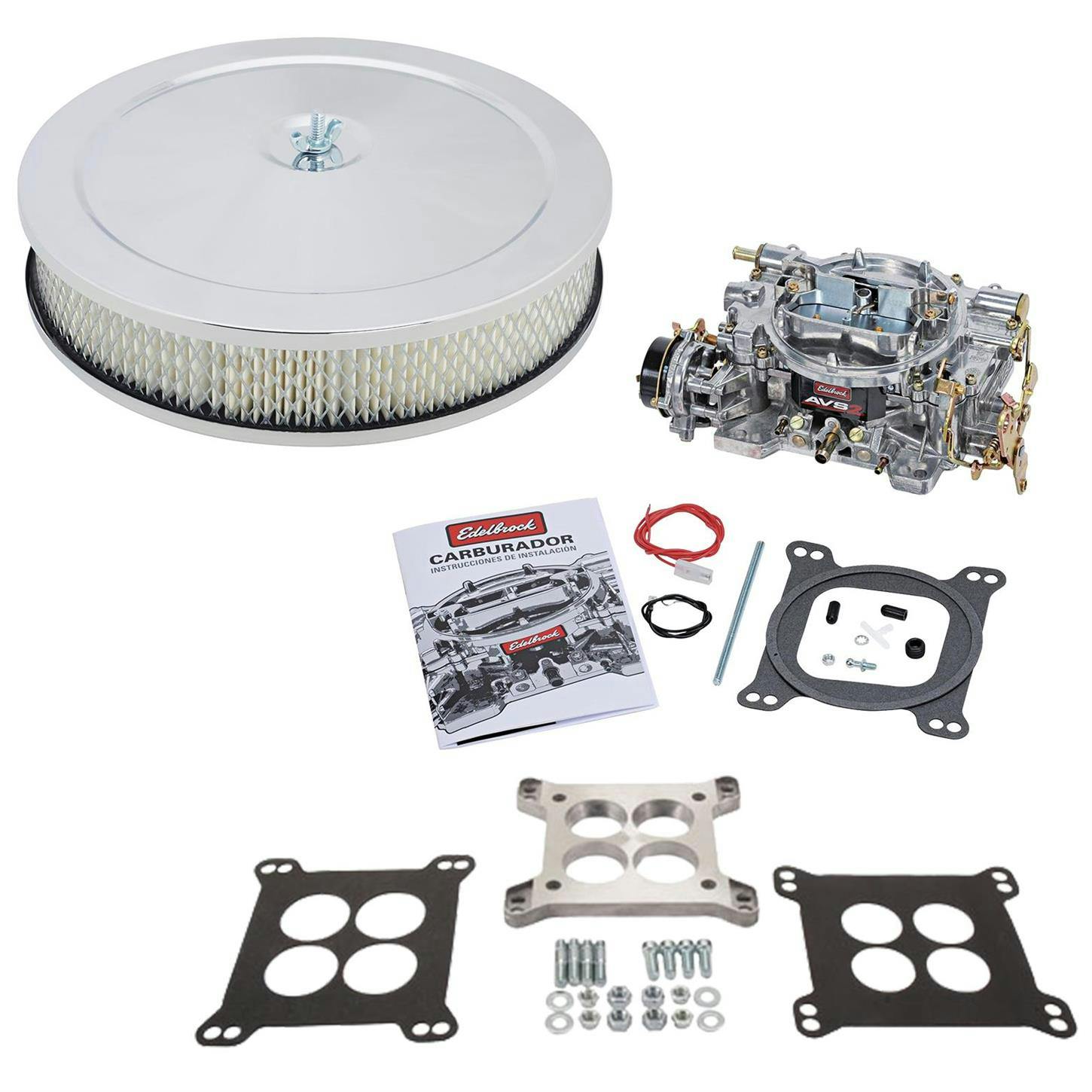 Edelbrock 1913 AVS2 Series 800CFM Carburetor w/RochAdapter/Filter