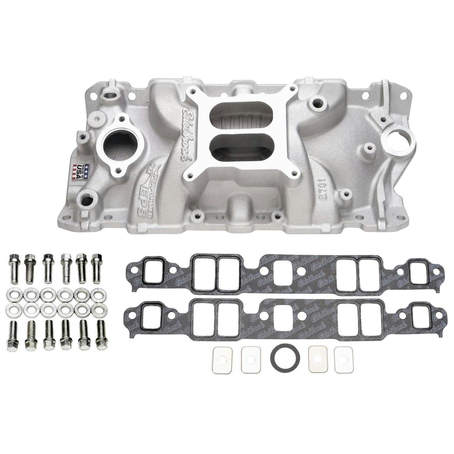 Edelbrock 2701 Performer EPS Intake Manifold Install Kit for SBC