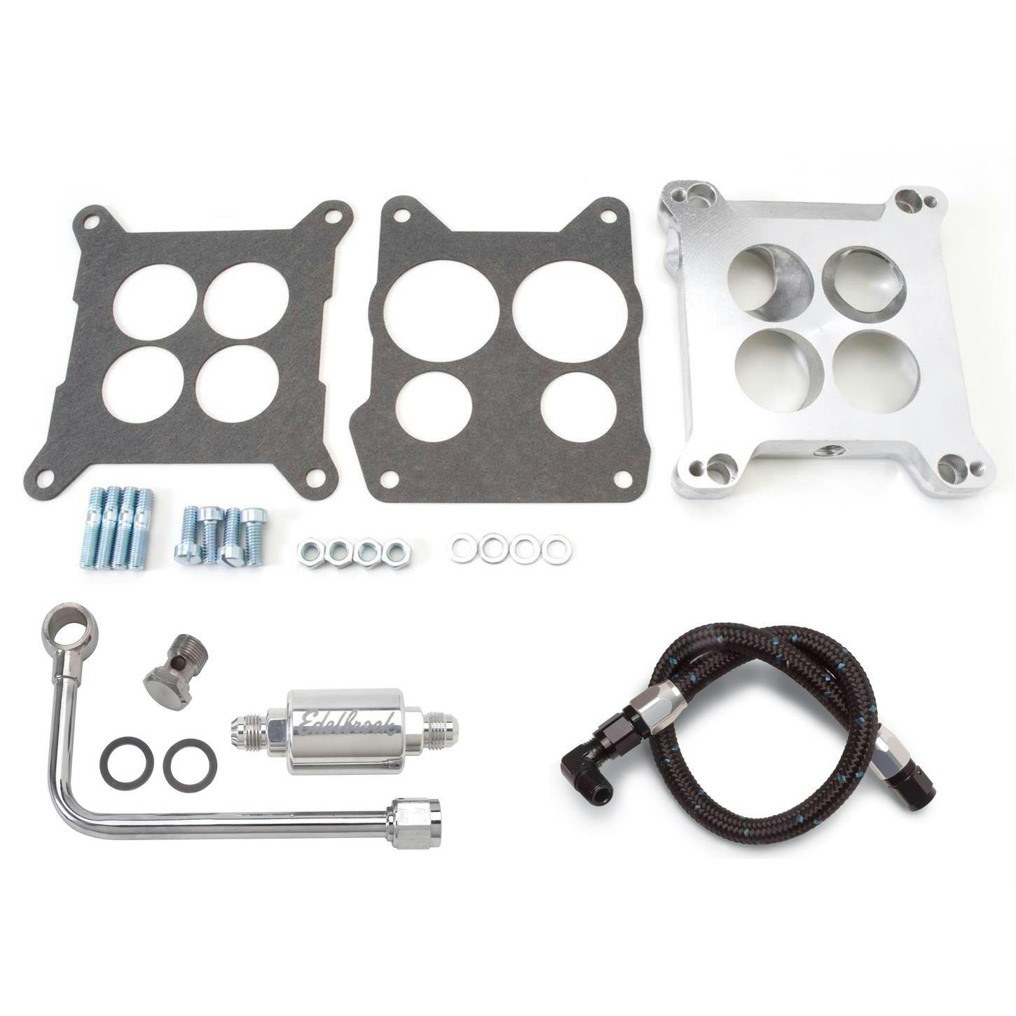 Edelbrock Performer Carb Install Accessory Kit, Fuel Line/Adapter