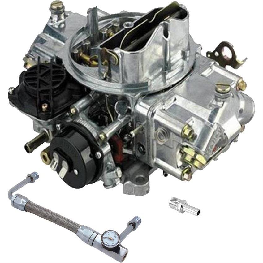 Holley 0-80670 Avenger 670CFM Carburetor w/Braided Fuel Feed Line