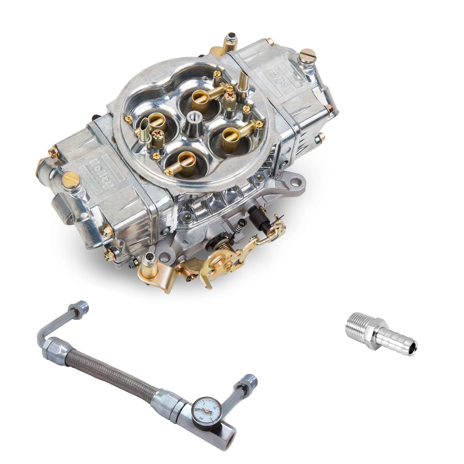 Holley 0-82651SA 650CFM Alum Street HP Carb w/4150 Dual Feed Line