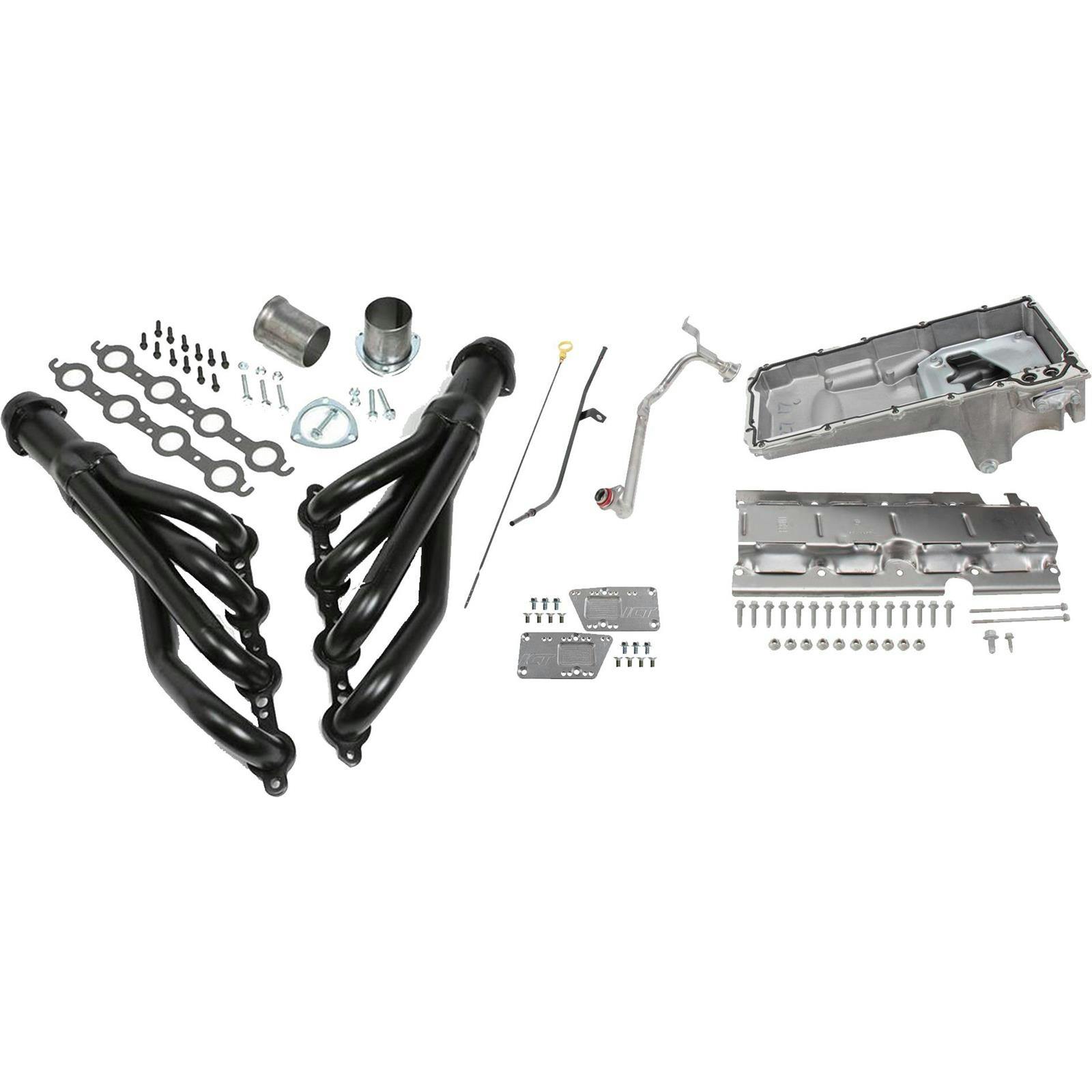 1967-87 2WD C10/C20 Truck LS Swap Kit-Oil Pan/Headers/Motor Mount