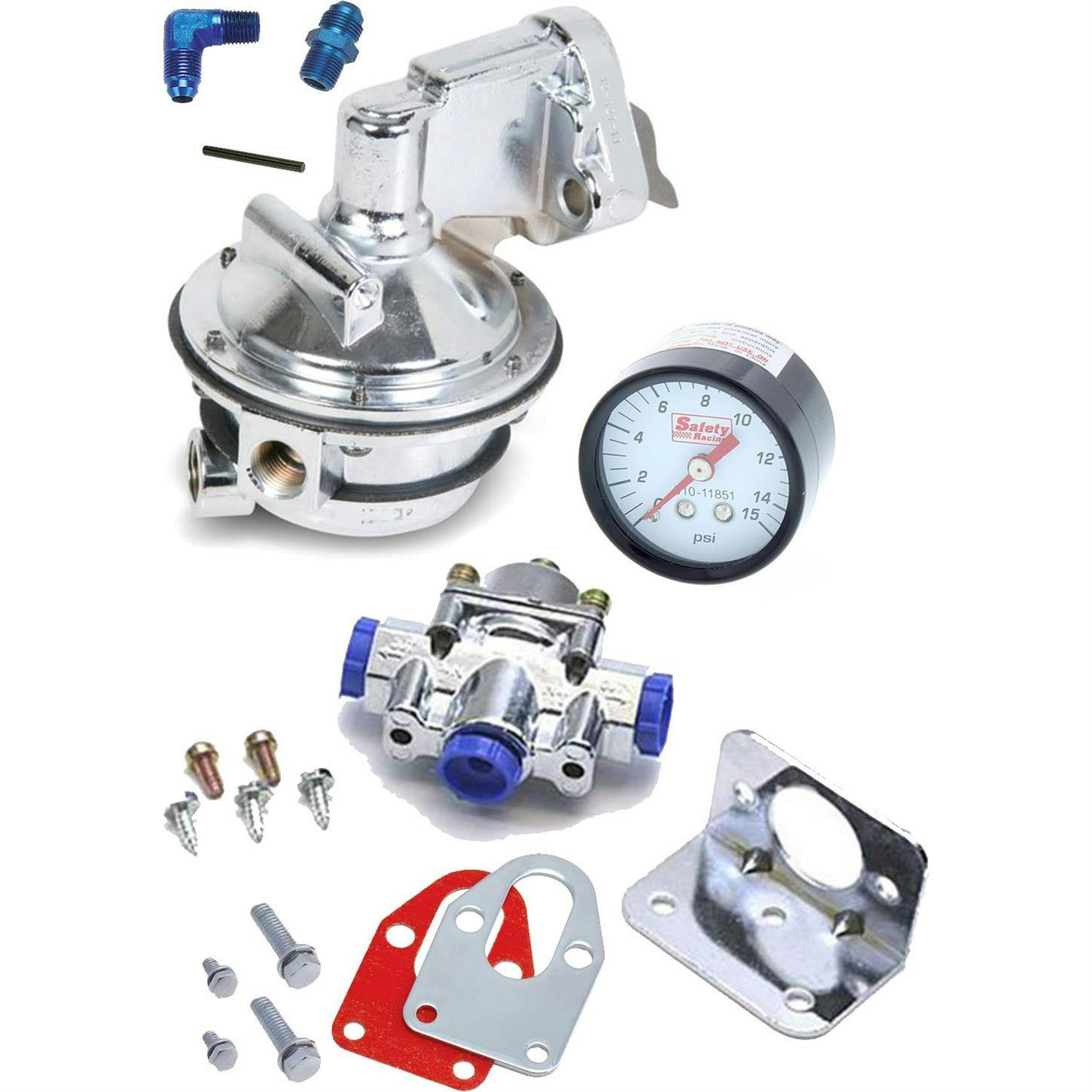 Holley 12-327-13 SBC Racing Mechanical Fuel Pump w/Install Kit